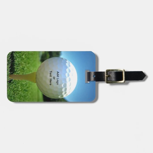 Op het T-shirt Golf Bag Label Bagagelabel (Voorkant horizontaal)