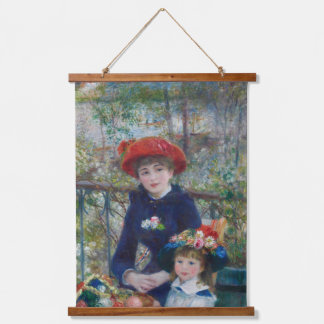 Op het terras, Impressionistisch Portret, Renoir Hangend Wandkleed