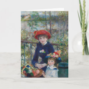 Op het terras, Impressionistisch Portret, Renoir Kaart