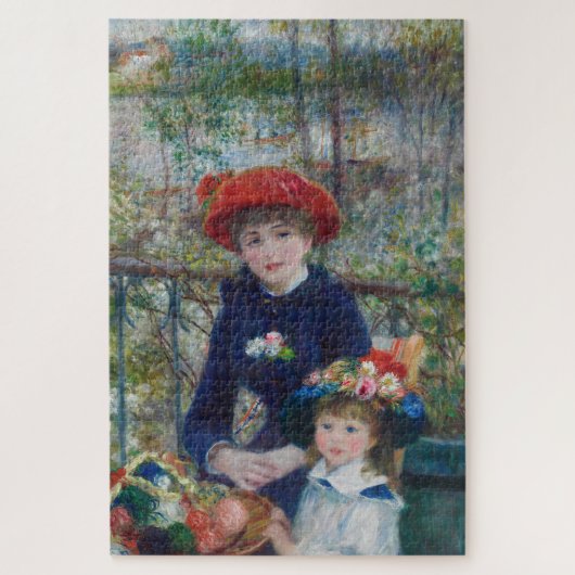 Op het terras, Impressionistisch Portret, Renoir Legpuzzel (Verticaal)