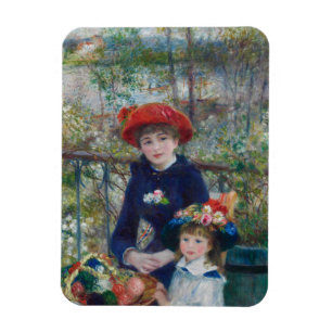 Op het terras, Impressionistisch Portret, Renoir Magneet