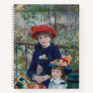 Op het terras, Impressionistisch Portret, Renoir Notitieboek