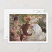Op het terras in Sevres, 1880 (olie op canvas) Briefkaart (Voorkant / Achterkant)