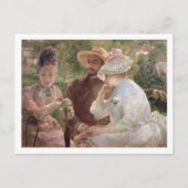 Op het terras in Sevres, 1880 (olie op canvas) Briefkaart (Voorkant)