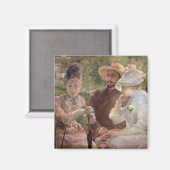 Op het terras in Sevres, 1880 (olie op canvas) Magneet (Voorkant / Achterkant)