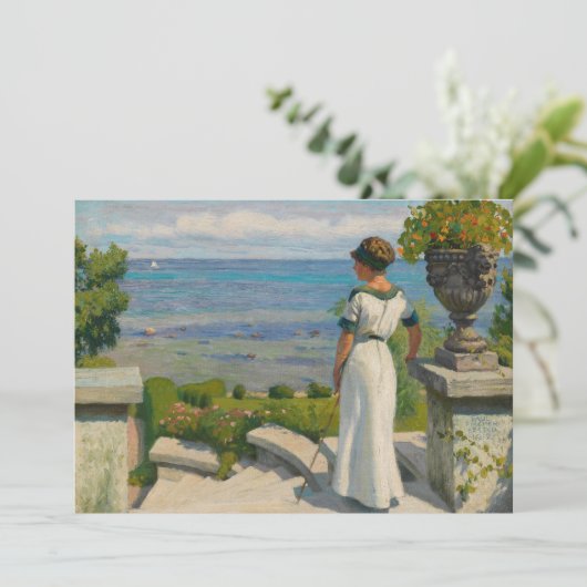 Op het terras | Paul Fischer (Staand voorkant)