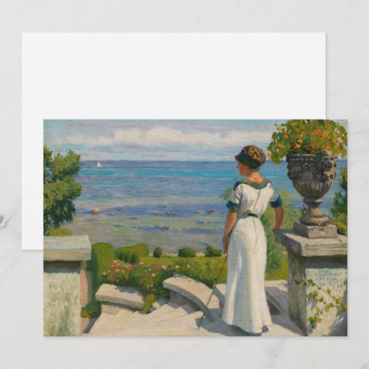 Op het terras | Paul Fischer (Voorkant / Achterkant)