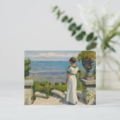 Op het terras | Paul Fischer Briefkaart (Staand voorkant)