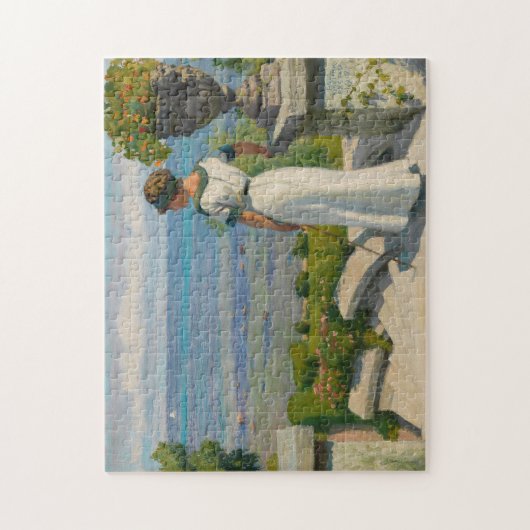 Op het terras | Paul Fischer Legpuzzel (Verticaal)