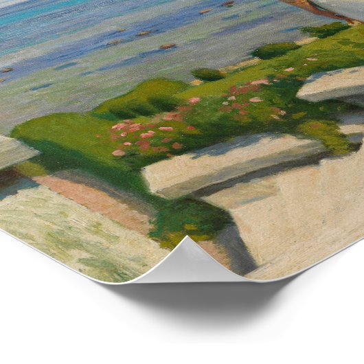 Op het terras | Paul Fischer Poster (Hoek)