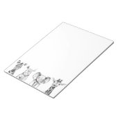 Op het toetsenbord van de dierentuin notitieblok (Schuin)