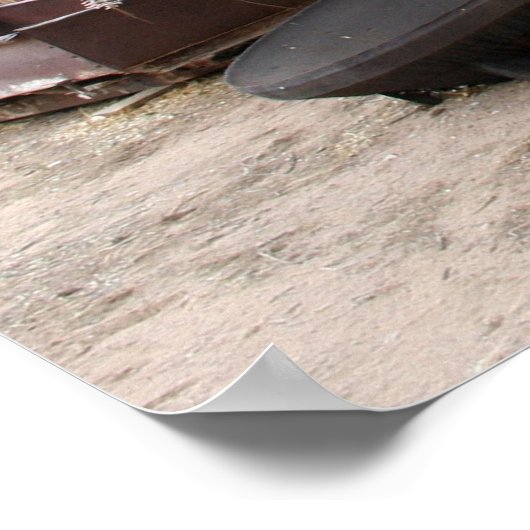 Op het traject Turquoise Poster (Hoek)