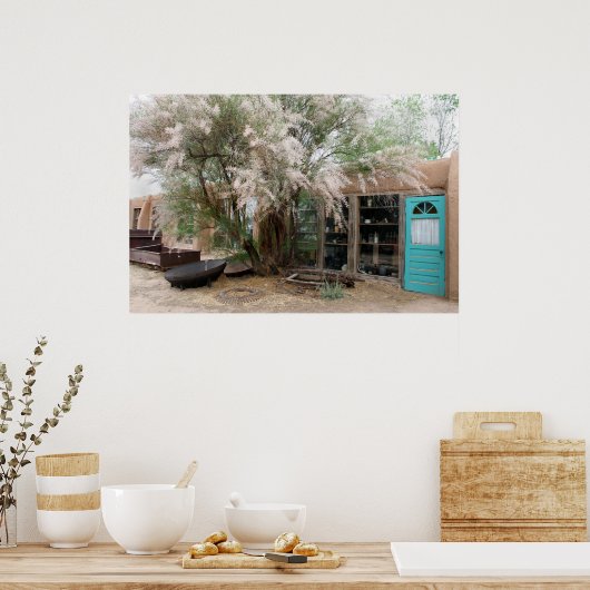 Op het traject Turquoise Poster (Keuken)