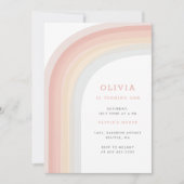 Op het verjaardagsfeest van het Kind Rainbow Kaart (Voorkant)