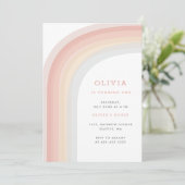 Op het verjaardagsfeest van het Kind Rainbow Kaart (Staand voorkant)