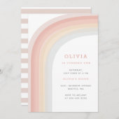 Op het verjaardagsfeest van het Kind Rainbow Kaart (Voorkant / Achterkant)