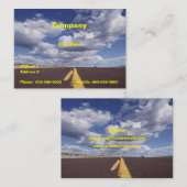 Op het Visitekaartje over de weg (Voorkant / Achterkant)