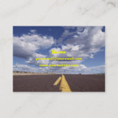 Op het Visitekaartje over de weg (Achterkant)