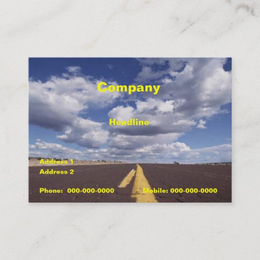 Op het Visitekaartje over de weg (Voorkant)