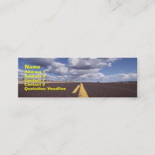 Op het Visitekaartje over de weg (Voorkant)