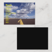 Op het Visitekaartje over de weg (Voorkant / Achterkant)