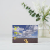 Op het Visitekaartje over de weg (Staand voorkant)