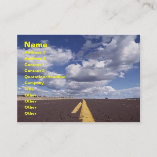 Op het Visitekaartje over de weg (Voorkant)