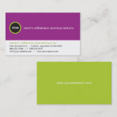 Op het Visitekaartje ter plekke (Voorkant / Achterkant)