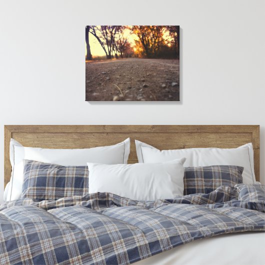 op het vuilnisdoek canvas afdruk (Insitu (Slaapkamer))