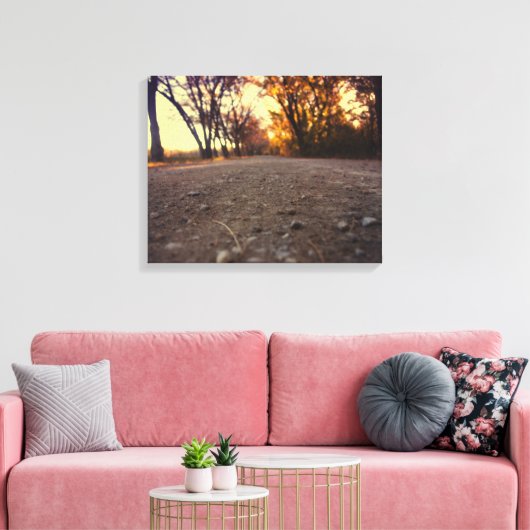 op het vuilnisdoek canvas afdruk (Insitu (Woonkamer))