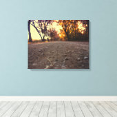 op het vuilnisdoek canvas afdruk (Insitu (Houten vloer))