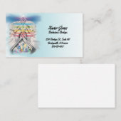 Op het vuur gepersonaliseerd visitekaartje van Cha (Voorkant / Achterkant)