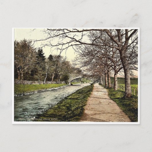 Op het water van Annan, Moffat, Schotland, klassie Briefkaart (Voorkant)