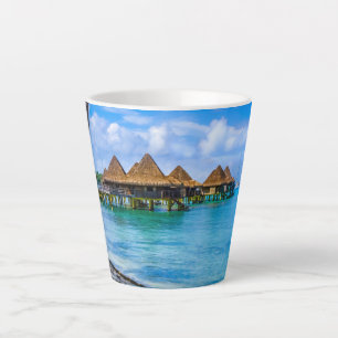 Op het water wonen latte mok