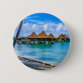 Op het water wonen ronde button 5,7 cm (Voorkant)