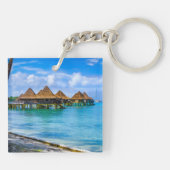 Op het water wonen sleutelhanger (Achterkant)