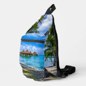 Op het water wonen sling bag (Rechterhoek)