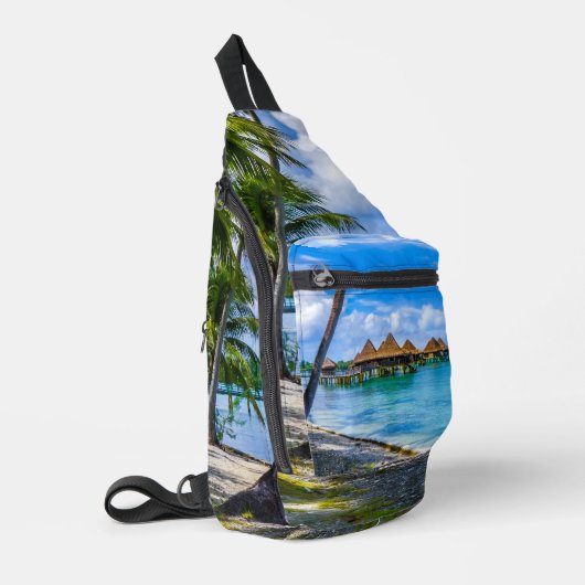 Op het water wonen sling bag (Linkerhoek)