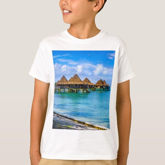 Op het water wonen t-shirt (Voorkant)