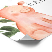 Op het Welkomstteken van het Baby shower van het B Poster (Hoek)