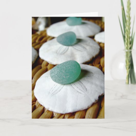 Op het Wenskaart van het Zand Kaart (Voorkant)