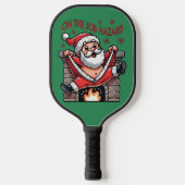Op het werk Hazard Santa in brand Pickleball Paddle (Voorkant)