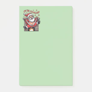 Op het werk Hazard Santa in brand Post-it® Notes
