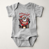 Op het werk Hazard Santa in brand Romper (Voorkant)