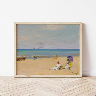 Op het zand   Sir John Lavery Poster