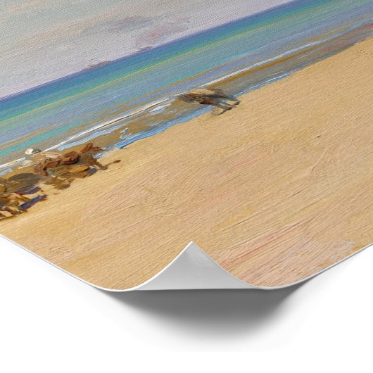 Op het zand | Sir John Lavery Poster (Hoek)