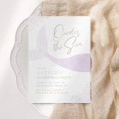 Op het Zee Paarse Zeemeerminnenfeest Kaart