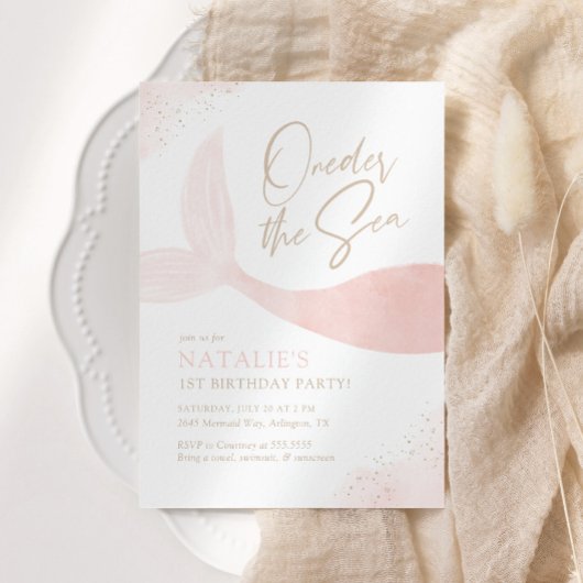 Op het Zee Roze Zeemeerminnende Dag Partij Kaart