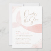 Op het Zee Roze Zeemeerminnende Dag Partij Kaart (Voorkant)