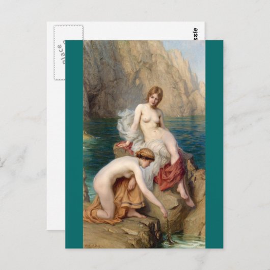 Op het Zee van de zomer - Draper Briefkaart (Voorkant / Achterkant)